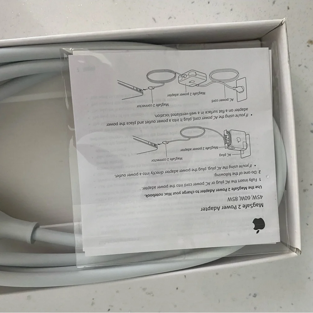 45W Mag Safe 2 Power Adapter (45W) suitable for MacBook Air
